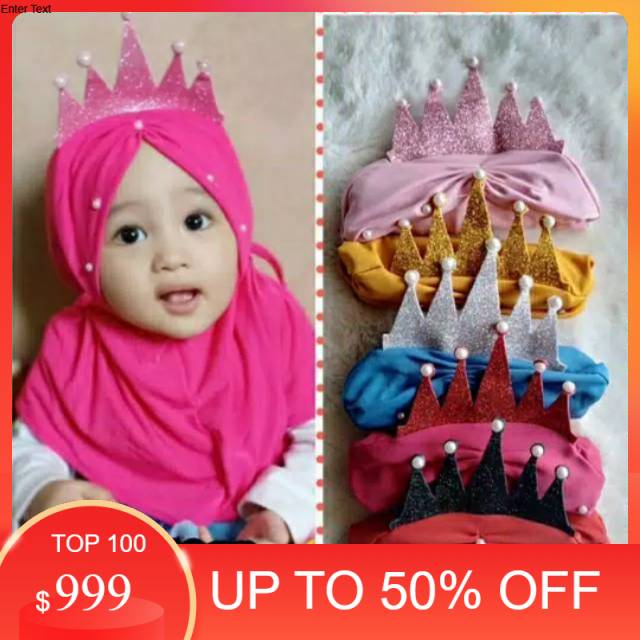 PROMO jilbab anak  MAHKOTA PRINCES  kerudung bayi  hijab  baby & kids  PUSAT GROSIR CICALENGKA