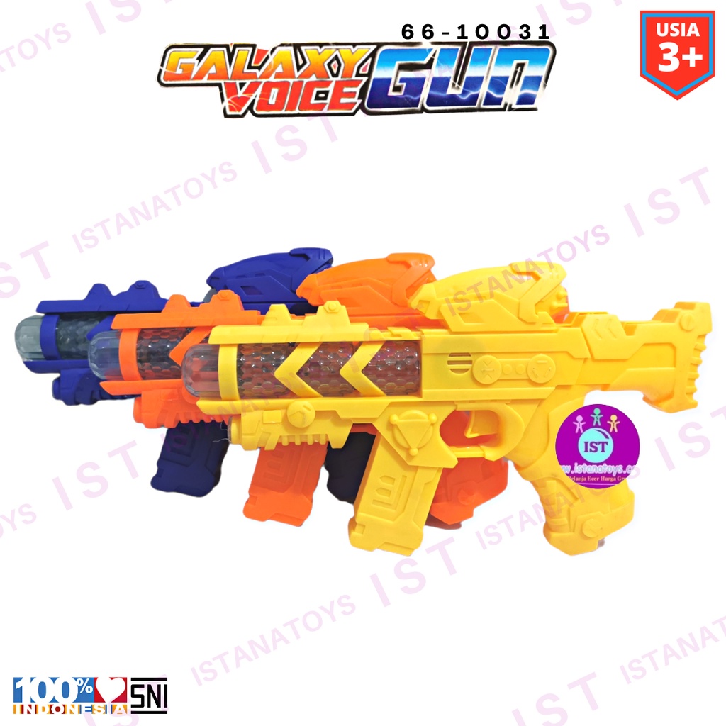 MWN Mainan Anak Galaxy voice gun Pistol Suara 66-10031