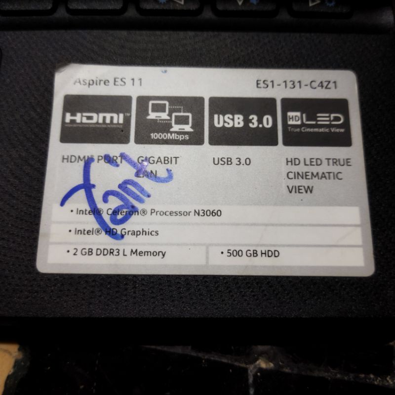 netbook acer es1 131 11,6in