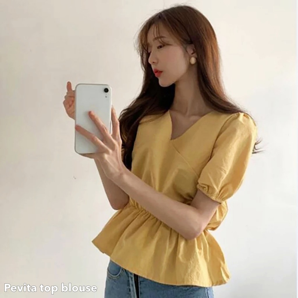 Pevita top blouse -Thejanclothes