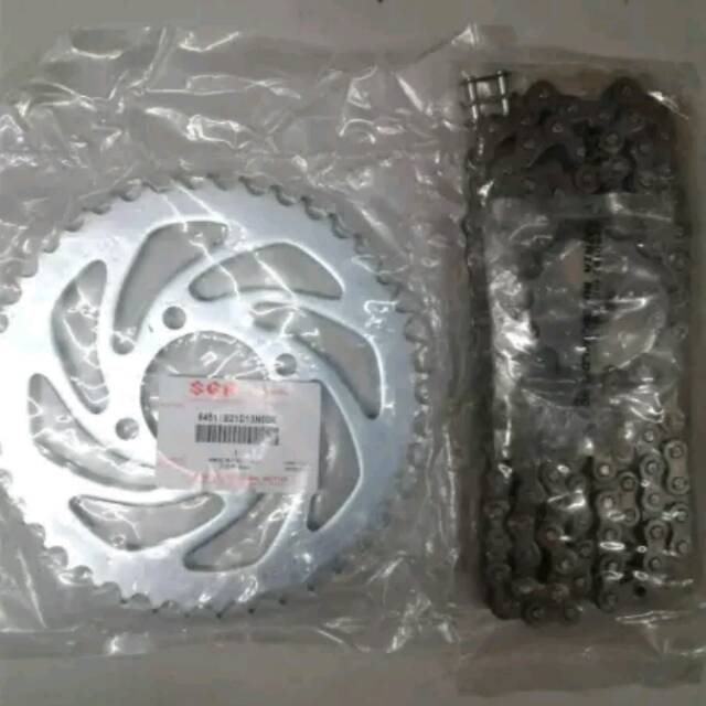 Gear set satria 120 R / gear paket satria 2 tak