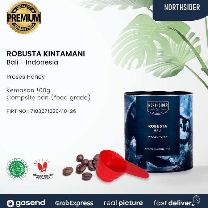 

[ COD ] BIJI KOPI ROBUSTA BALI KINTAMANI HONEY-100GR NORTHSIDER COFFEE OBRAL Kode 749