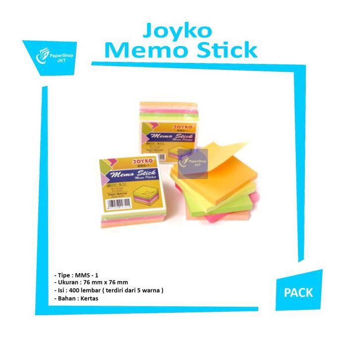 

Diskon Joyko Memo Stick MMS-1 | Post It Joyko MMS-1 Promo Awal tahun