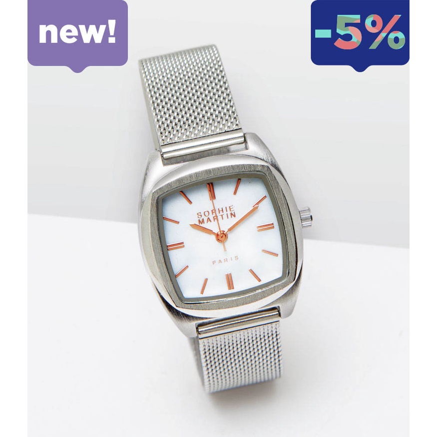 JAM TANGAN WANITA ERIN SILVER SOPHIE MARTIN