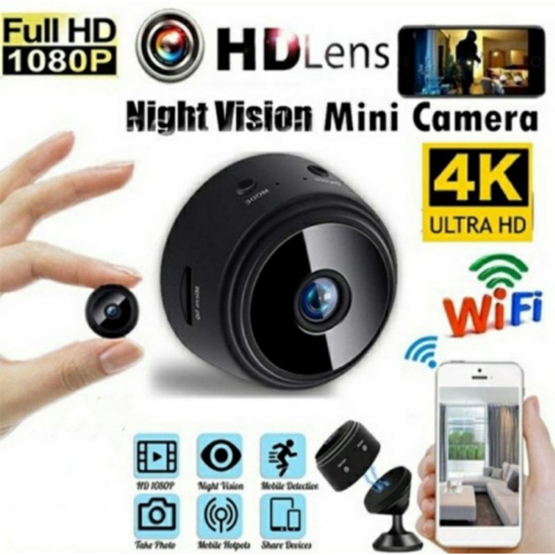 IP Camera Mini Spy Kamera Pengintai A9 Magnetik 5MP HD 1080P