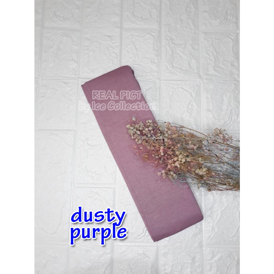 PREMIUM MANSET Tangan Sambung Punggung Kaos Rayon Anti Melorot Balero Bolero Mangset Iner Inner-Dusty Purple