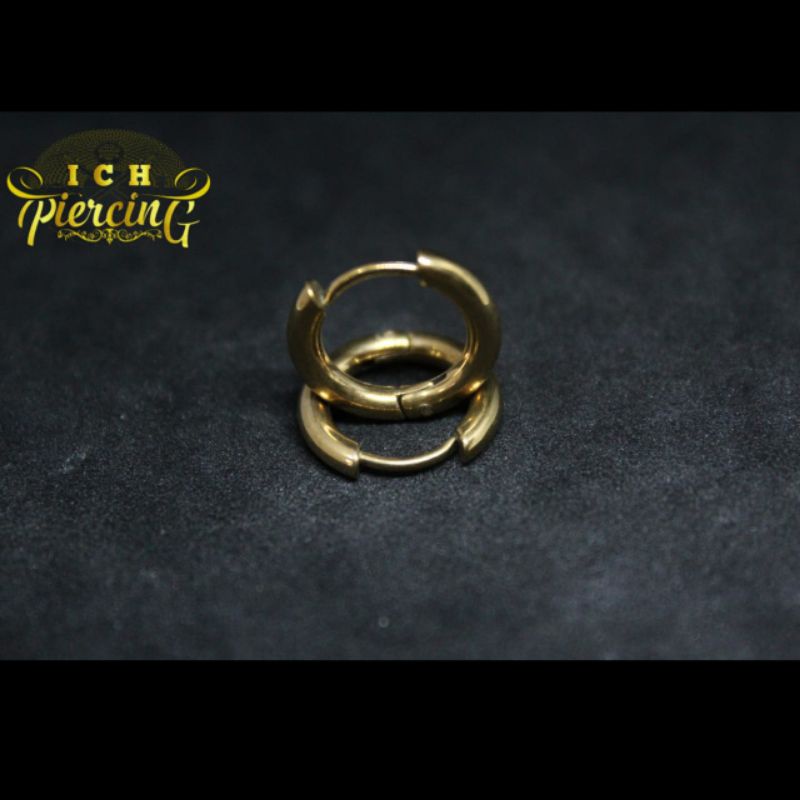 Anting hoop baja titanium pria wanita TERMURAH