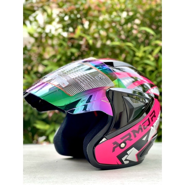 Helm Ghm Vista Half Face Motor Dewasa Pria Wanita Sni