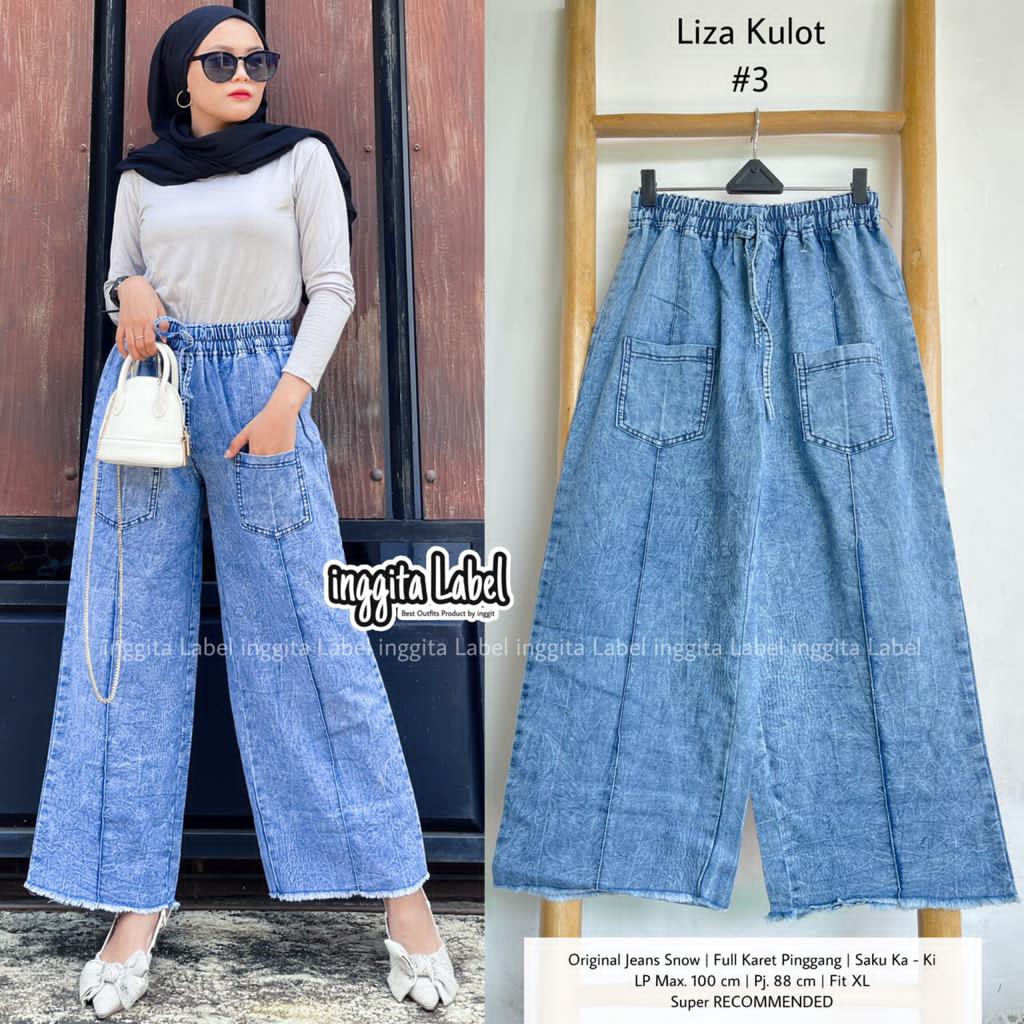 liza kulot #3 celana kulot jeans by inggita label