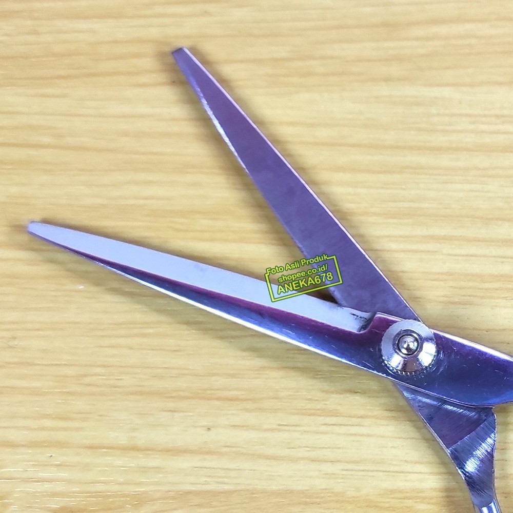 GUNTING RAMBUT FLAT CUT LURUS STAINLESS STEEL BARBERSHOP SALON CUKUR ALAT