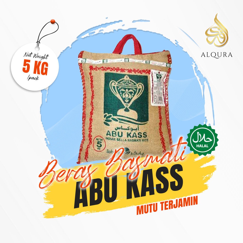 

Beras Basmati Abu Kass | Basmati Long Rice Abu Kass 5Kg