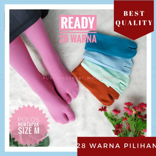 [PASTEL] ECER KAOS KAKI JEMPOL POLOS  TEBAL BAHAN NILON