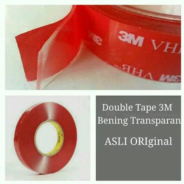 

Baru Double Tape 3M Bening /Transparan Asli