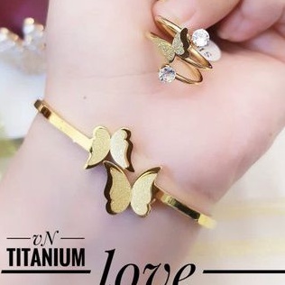 TiTanium set gelang cincin R58