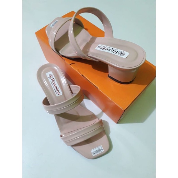 sandal heels wanita hak tahu 5cm