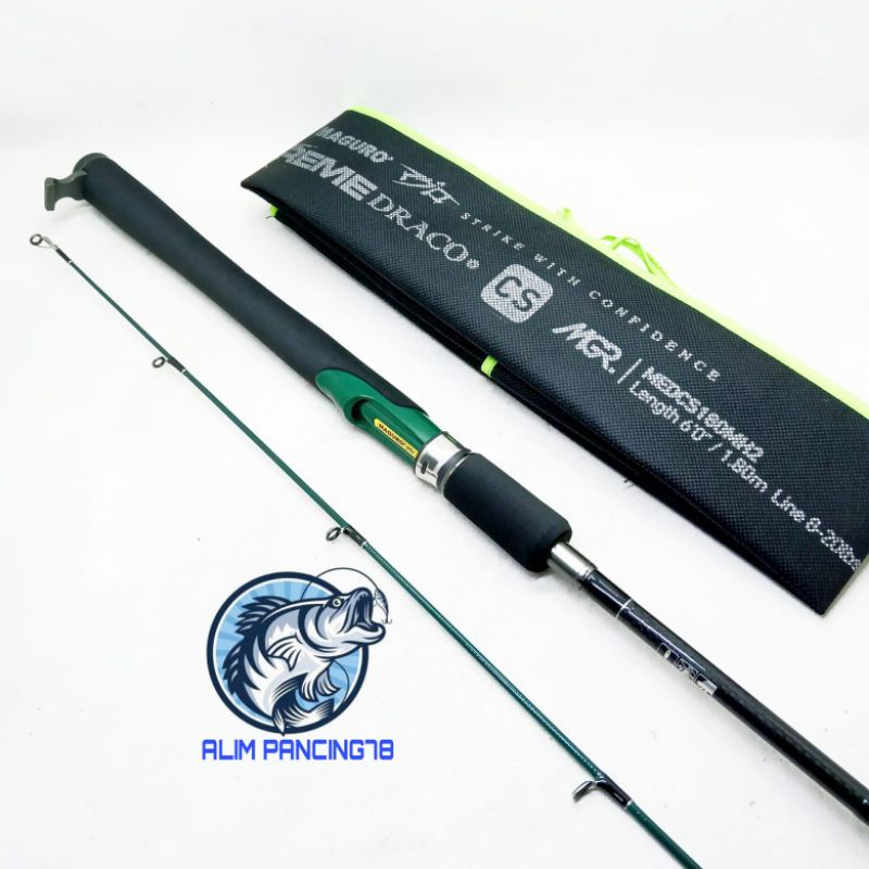 joran maguro xtreme draco cs 180cm 8-20lb dan 7-17lb fuji