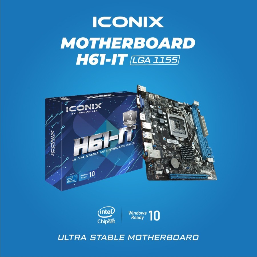 MOTHERBOARD ICONIX H61 IT (SOCKET LGA 1155)