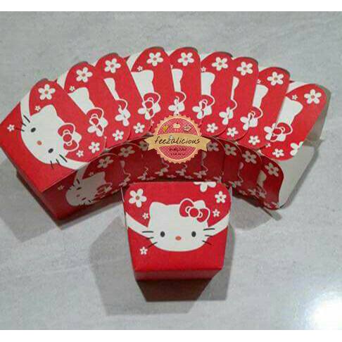Cupcake Case / Hokkaido / Chiffon Cupcake Case Hello Kitty Red (10 pcs)