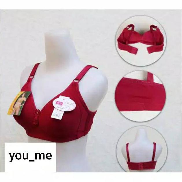 Bh Jupe Busa Tanpa Kawat Kancing 3 Cup Besar / Uk 36 38 40 42 44 46