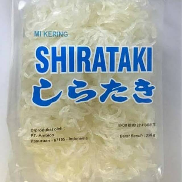 

Dry Shirataki Mie Kering isi 10 pcs 250 gr Diet Keto