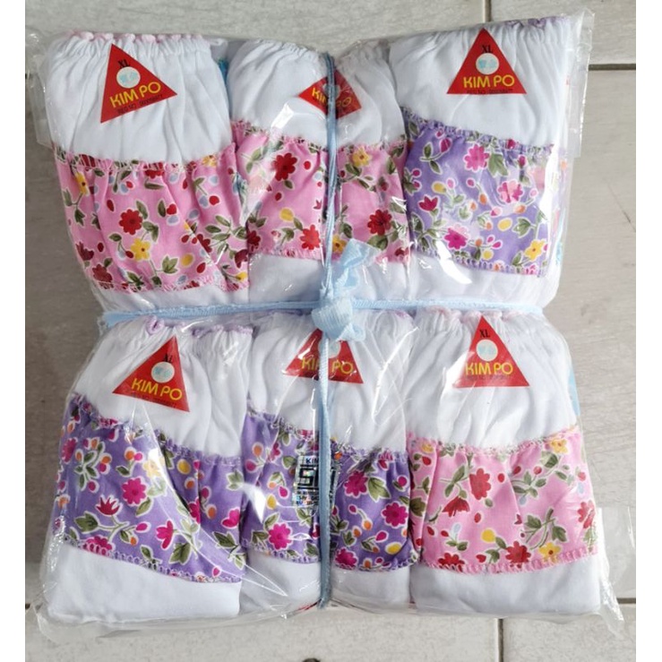 Cd anak cewek renda garber karakter kembang (6pcs) Kimpo S-XL