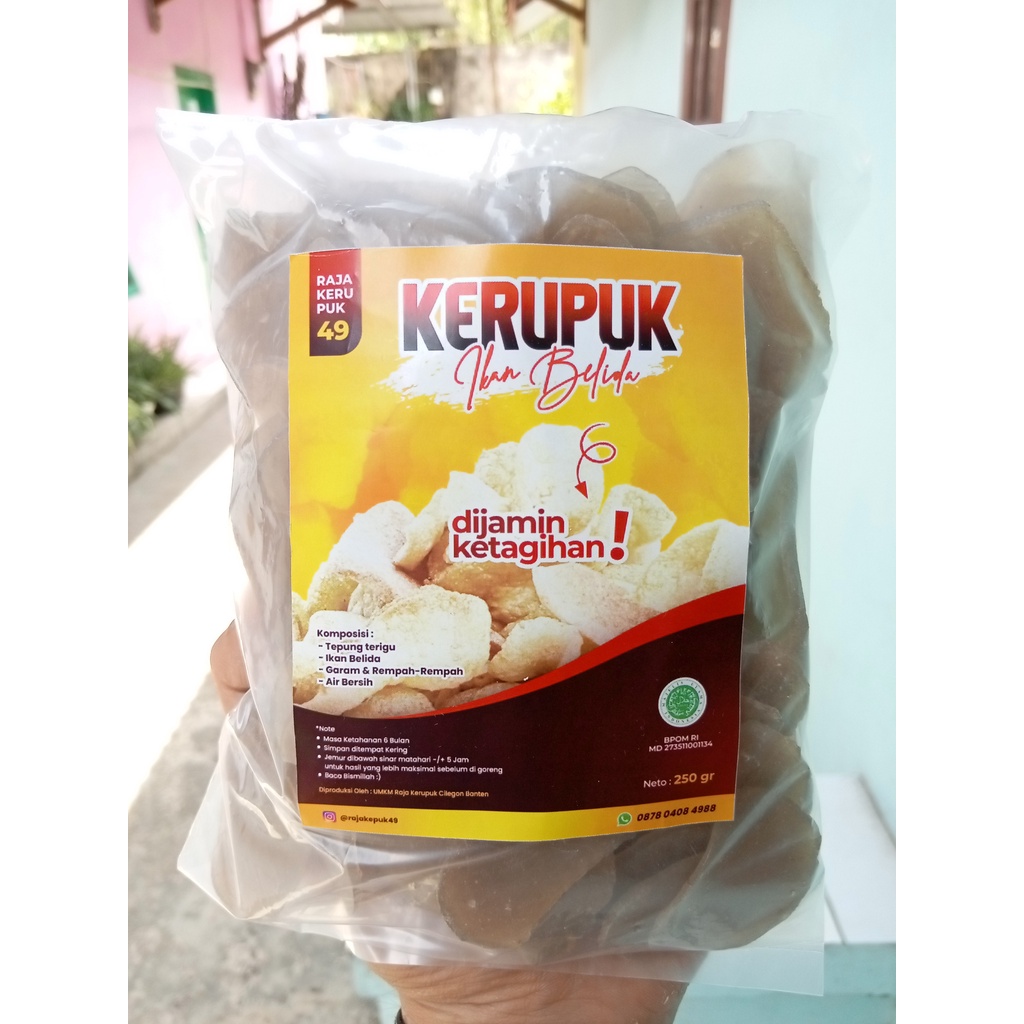 

Bikin Nagih!!! Paket 1Kg sd 5KG Kerupuk Ikan Belida Mentah Kualitas SUPER!!!