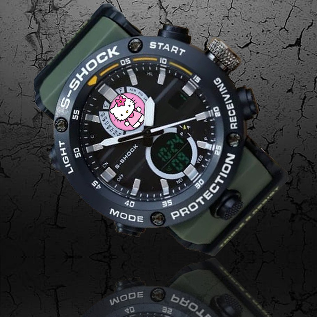 (WATER RESIST) Jam Tangan HELLO KITY motif 2 DT - EXCLUSIVE