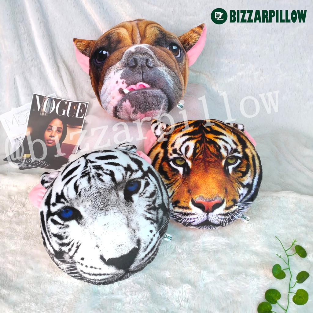 Bizzarpillow Bantal sofa Bantal Kepala Hewan size M  BZ125