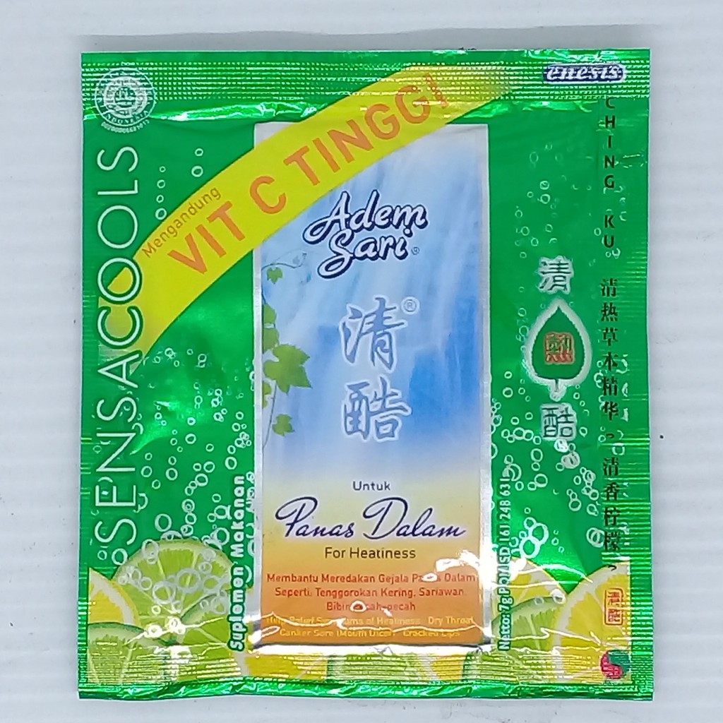 

Adem Sari Sachet 7 gram Untuk Panas Dalam Mengandu Vit C tinggi