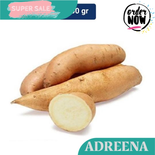 

Ubi Putih 500 gr Adreena Freshbox