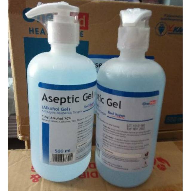 Aseptic Gel OneMed 500 Ml dispenser / Refill Antiseptik / Bracket / Aseptik harga per botol