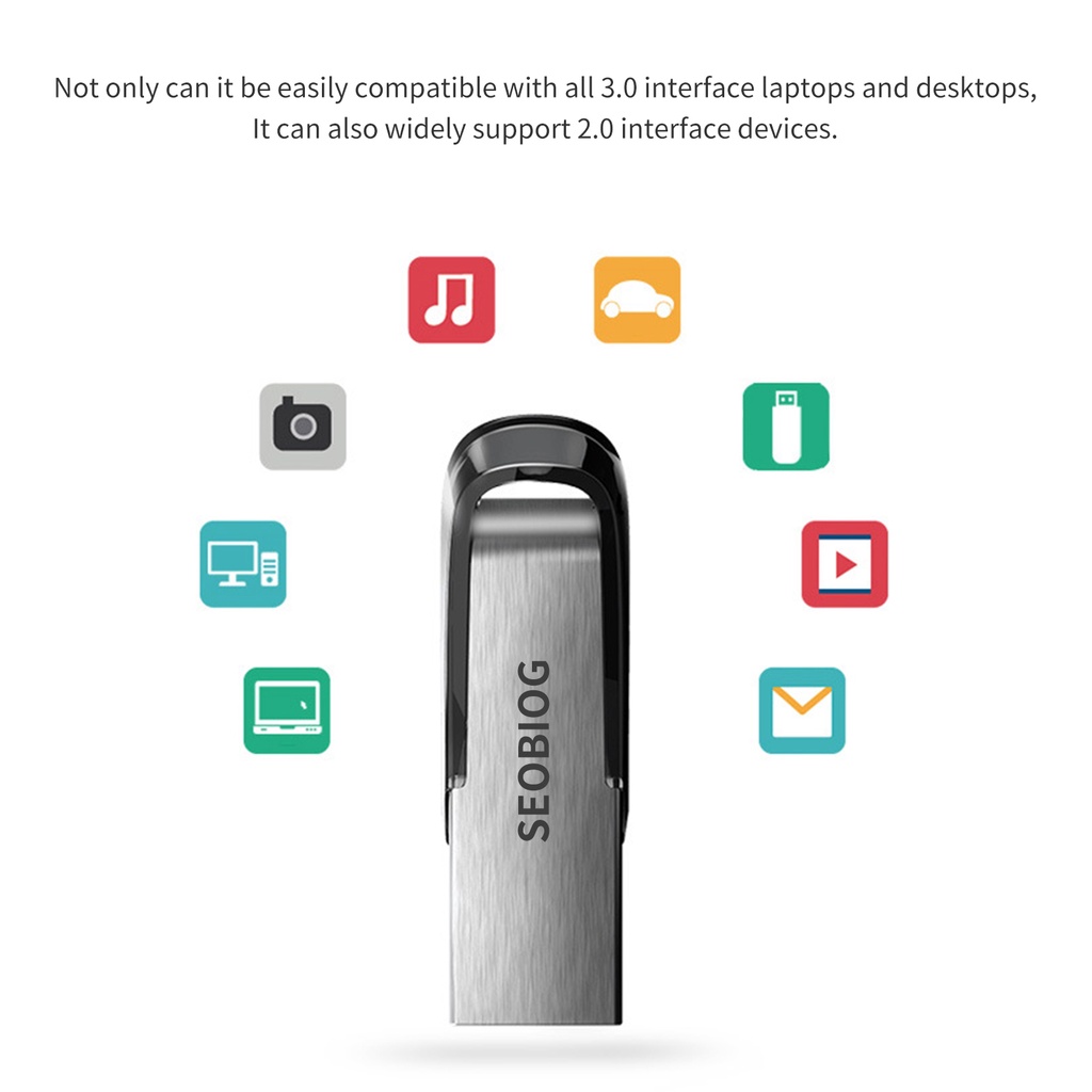 (Huluboy) Flashdisk USB 3.0 1TB 2TB High Speed Anti Air Bahan Metal Untuk SEOBIOG U Disk