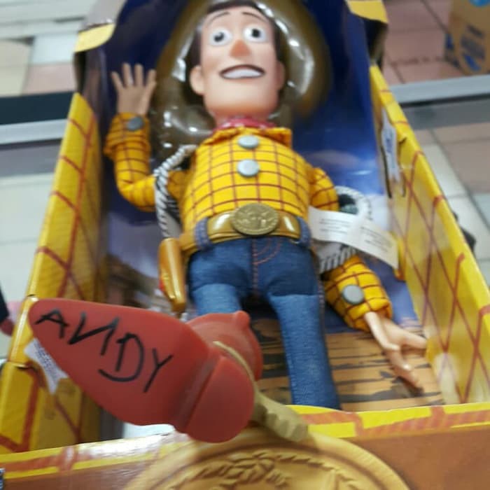 Toy Story Disney Figure Boneka Sound Talking Woody Mainan Hadiah Anak