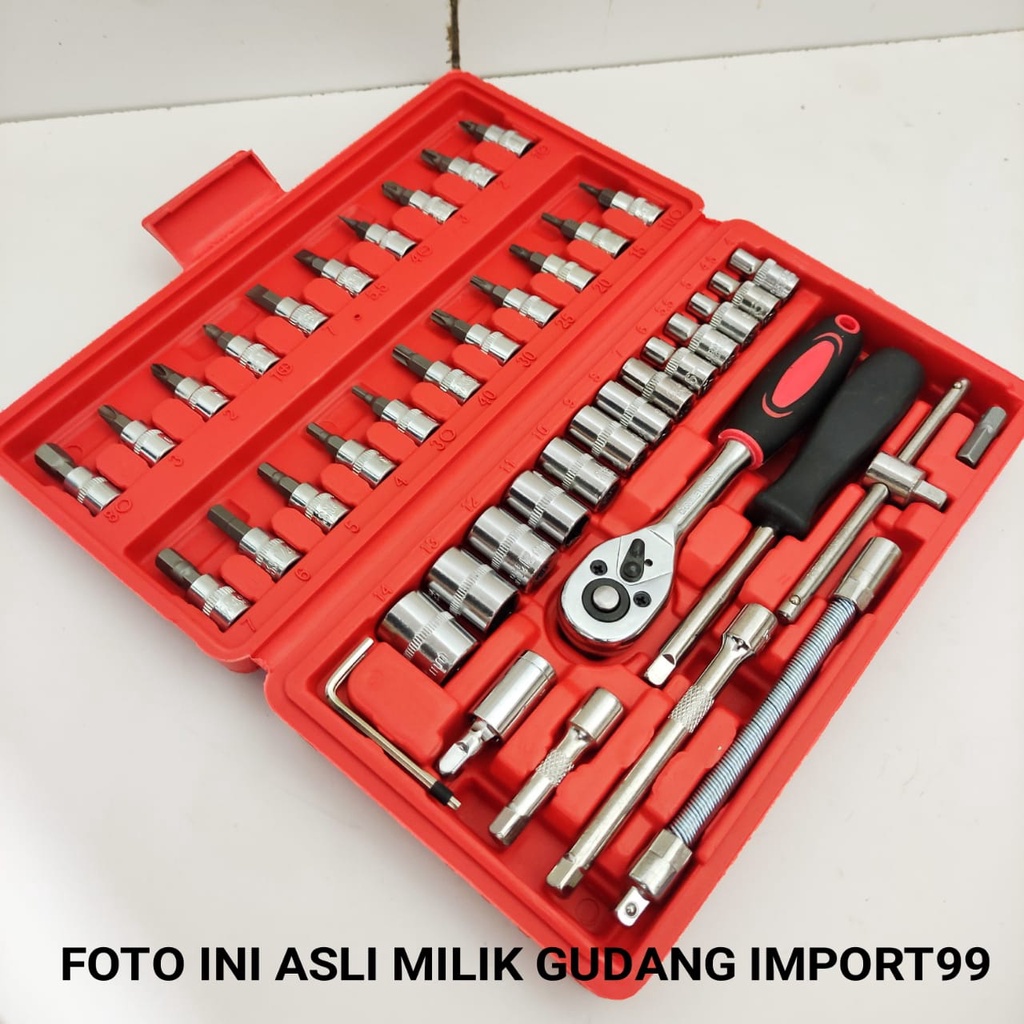 KUNCI SOK SHOCK SHOK SET ISI 46PCS