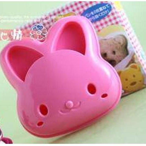 Cetakan Roti Bentuk Kelinci - Cetakan Nasi Bekal Anak Kartun - Cetakan Bento - Sandwich Mold BUNNY