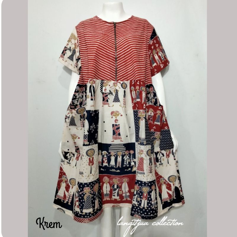 NUSANTARA BATIK DRESS BUMIL TRENDY BUSUI FRIENDLY