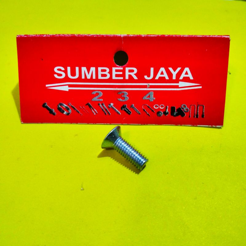 Baut JF 5 x 15 putih TERMURAH