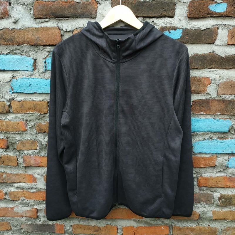 Hoodie Zipper Uniqlo Dry Ex Second Original size L