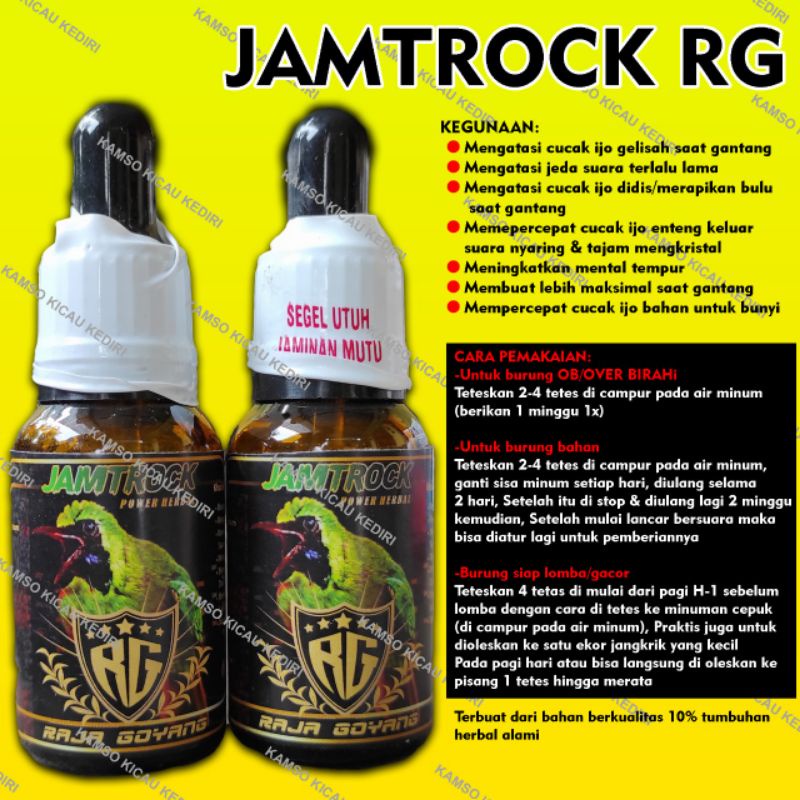 JAMTROK + JAMTROCK + RAJA GOYANG + VITAMIN CUCAK IJO  + DOPING CUCAK IJO + VITAMIN KUSUS CUCAK IJO+V