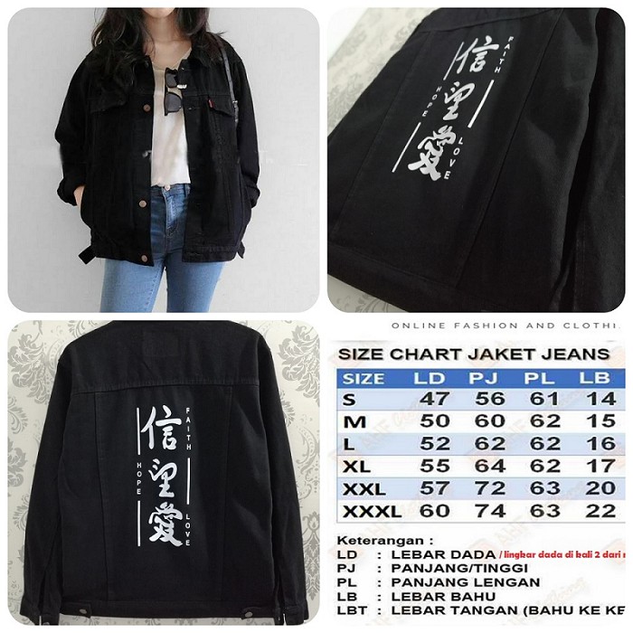 JAKET JEANS OVERSIZE WANITA / JAKET DENIM VINTAGE / X-PRESSION QUALITY!!-1
