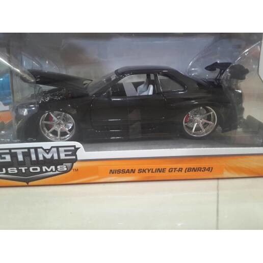 Jada 1:24 Bigtime Nissan Skyline Gtr Bnr34 R34 Nisan - 9E793A - Original Asli