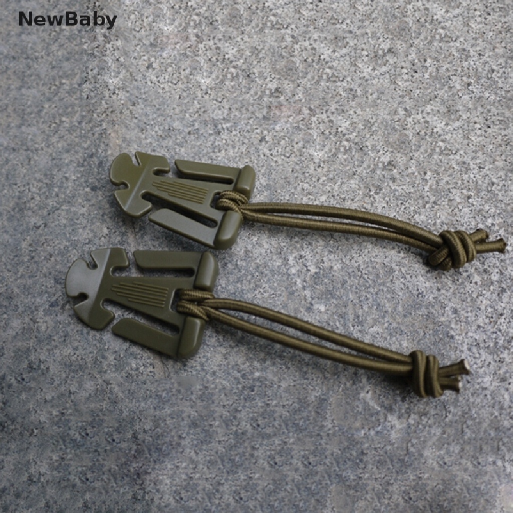 Newbaby 1Pc Klip Gesper Gantung Tali Elastis Taktis Untuk Tas Backpack