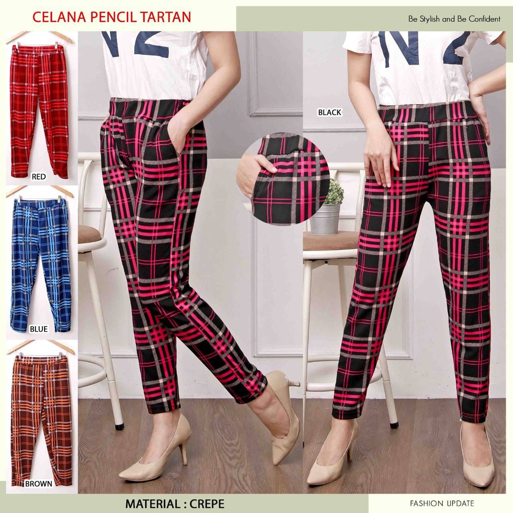 

CELANA PENSIL TARTAN\KOTAK