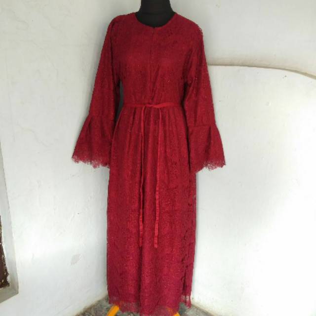 {bisa cod} gamis brokat elegan Maxx/gamis murah/Ld.110/gamis cantik/gamis berkualitas/gamis brokat