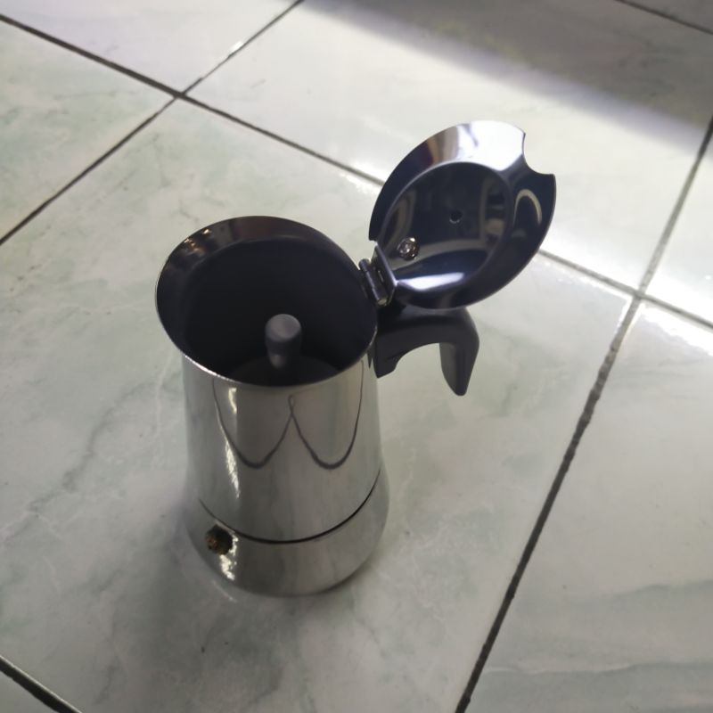 mokapot stainless 2 cup