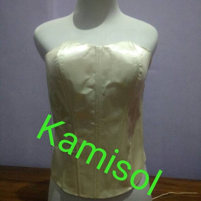 Kamisol satin dewasa - daleman kebaya - longtorso - buster - kamisol manten