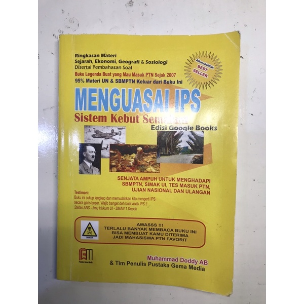 PRELOVED SKS SOSHUM BUKU KUNING