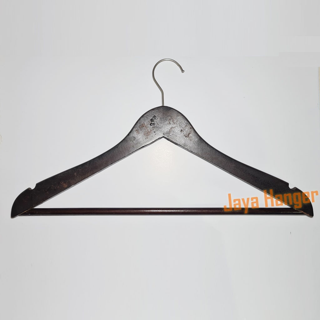 Jual Hanger Kayu Dewasa Palang Coklat Gantungan Baju Palangan Murah Shopee Indonesia