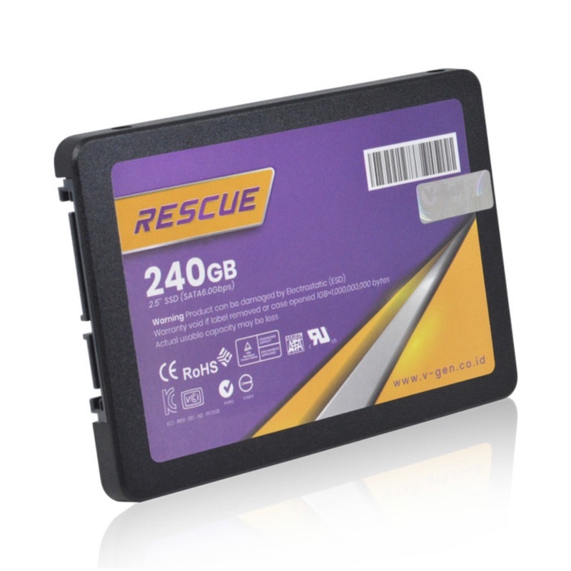 SSD 240GB V-GeN Rescue SATA III 2.5” Solid State Drive Vgen 256GB