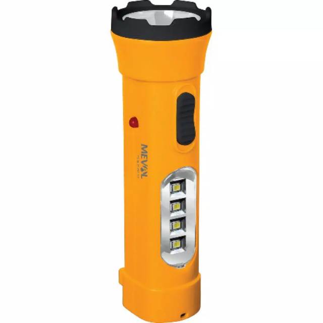 MEVAL EML Senter dengan Lampu Tidur 4 LED Putih